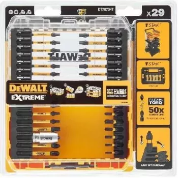 Ruuvauskärkisarja DeWALT DT70734T-QZ 29 osaa