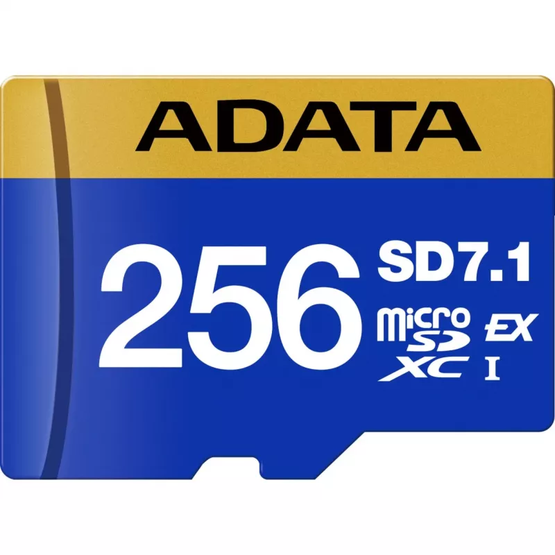 ADATA Premier Extreme microSDXC SD7.1 Express muistikortti 256GB, lukunopeus 800 MB/s, kirjoitusnopeus 700 MB/s, UD256GEX3L1-C