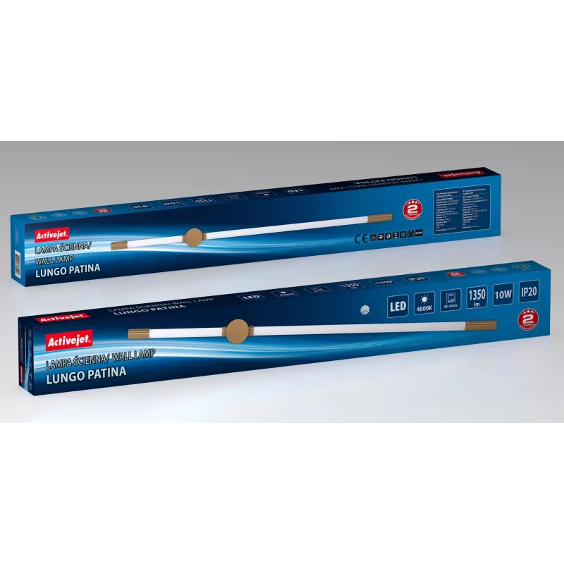 Activejet LED-seinävalaisin AJE-LUNGO Patina