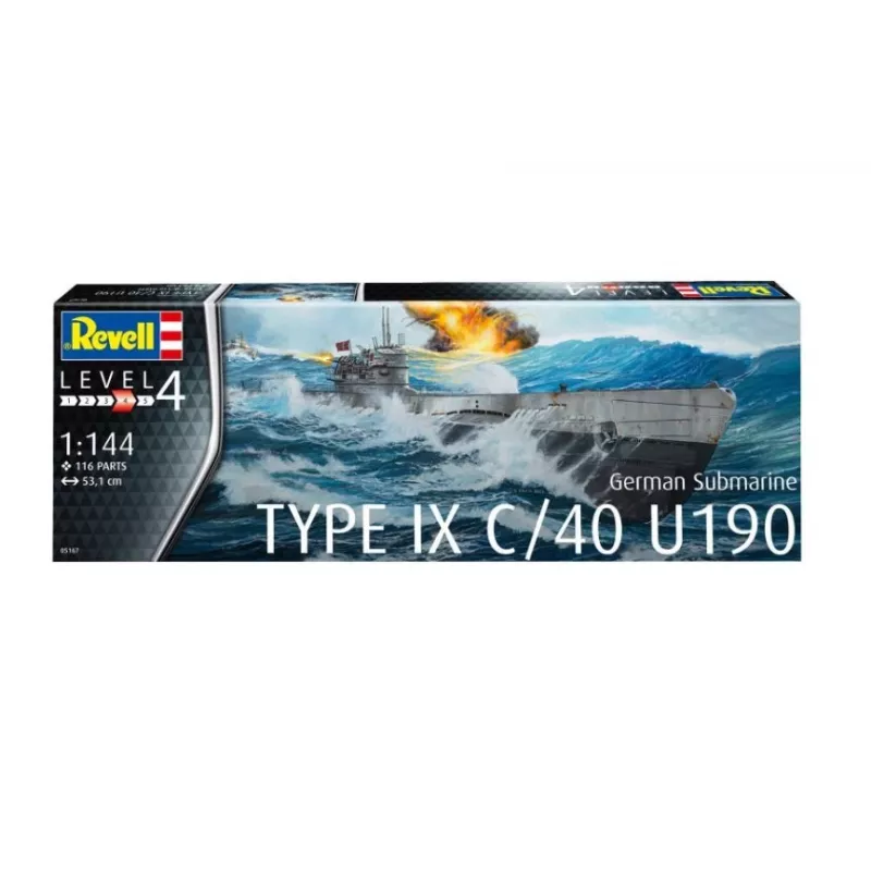 Muovipienoismalli German Submarine T.IX C/40 1/144