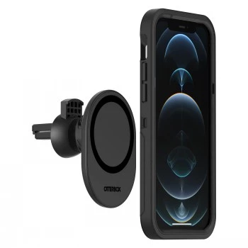 OtterBox - ajoneuvoteline puhelimelle - MagSafe-yhteensopiva - musta - Apple iPhone 12, 12 mini, 12 Pro, 12 Pro Max
