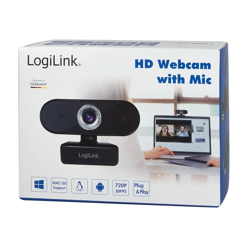 Web-kamera LogiLink UA0368 1280 x 720 pikseliä