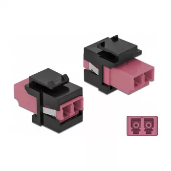 Keystone-moduuli LC Duplex liitin–LC Duplex liitin DeLOCK