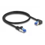 Verkkokaapeli DeLOCK RJ45 Cat.6A S/FTP 0,5 m musta