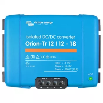 Virtalähde Orion-Tr 12/12-18A 220W – DC 12V → 12V, 18A lähtö, 220W