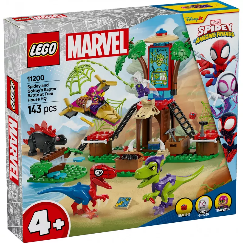 LEGO MARVEL 11200 Spidey ja Gobby raptoritaistelu puumaja-päämajassa