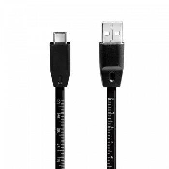 LogiLink - USB-kaapeli - USB (M) 24-napaiseen USB-C (M) - USB 2.0 - 5 V - 3 A - 1 m - musta
