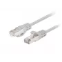 Lanberg PCF6-20CC-0050-S Cat.6 F/UTP -verkkokaapeli, 0,5 m, harmaa, 10 kpl:n pakkaus