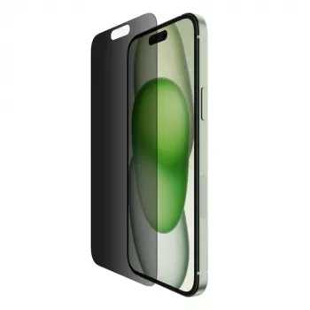 Belkin ScreenForce Pro - näytönsuoja puhelimeen - 2,5D - lasi - tietosuojasuodattimella - Apple iPhone 14 Pro Max, 15 Plus (OVA148ZZ)