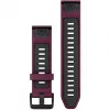 Silikoninen kellonranneke GARMIN Quickfit 010-13391-04, 20 mm, grafiitti/punainen