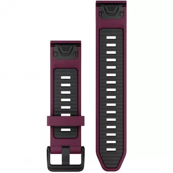 Silikoninen kellonranneke GARMIN Quickfit 010-13391-04, 20 mm, grafiitti/punainen