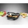 Voileipägrilli Rommelsbacher ST 1410 — 4 voileipää, 1400 W, tarttumaton pinnoite, musta/hopea