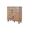 Cama sideboard LOTTA 110 2D4S wotan oak/mat musta