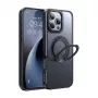 McDodo PC-4933 MagSafe-suojakotelo iPhone 16 Pro Max sisäänrakennetulla jalustalla, musta