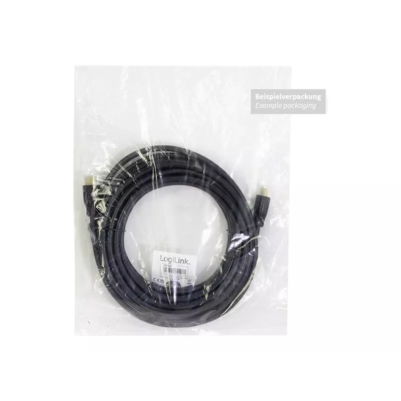LogiLink HDMI-liitäntäkaapeli HDMI-A-uros, HDMI-A-uros 3,00 m musta CH0038 4K UHD HDMI-kaapeli