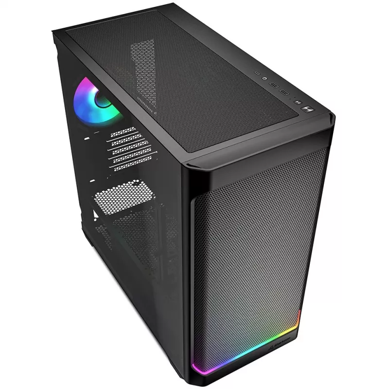 Sharkoon MK4W RGB Strip Micro Tower musta
