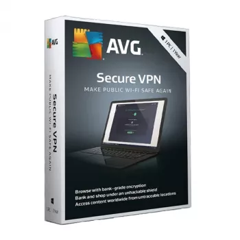 AVG Secure VPN lisenssiavain (1 laite, 1 vuosi)