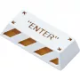 Enter Aluminum Alloy Artisan Keycap, näppäinhattu valkoinen/oranssi