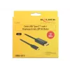 Delock kaapeli USB Type-C -pistoke > DisplayPort-pistoke (DP Alt Mode) 4K 60 Hz 3 m musta