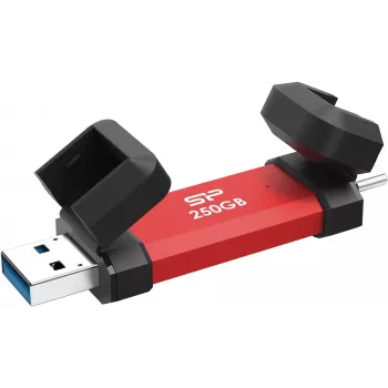 Kannettava SSD Silicon Power DS72 250GB, USB-C/USB-A 3.2 Gen 2