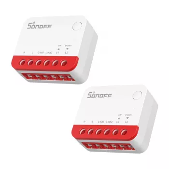 Älykäs ZigBee-rullaverhokytkin Sonoff MINI-ZBRBS (2 kpl:n pakkaus)