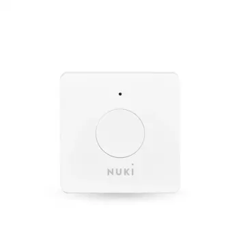 Button NUKI Opener valkoinen 70×22×70 mm, Bluetooth 5.0, yhteensopiva NUKI:n kanssa