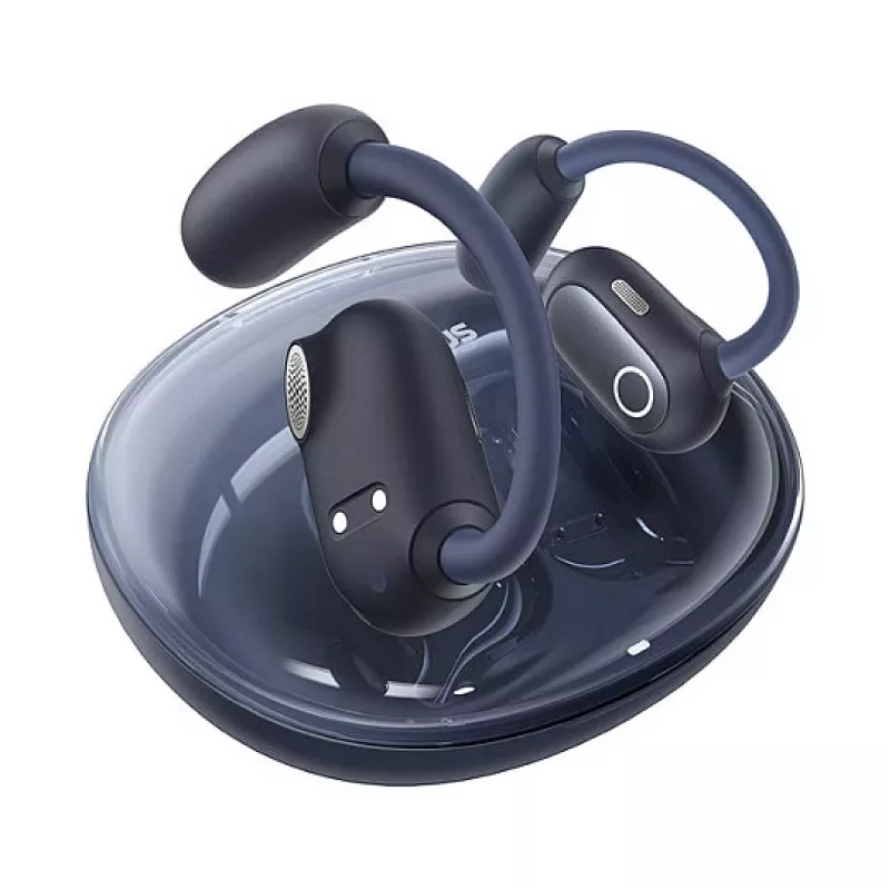 Baseus Eli Sport 1 Open-Ear TWS Cosmic musta USB-kaapeli
