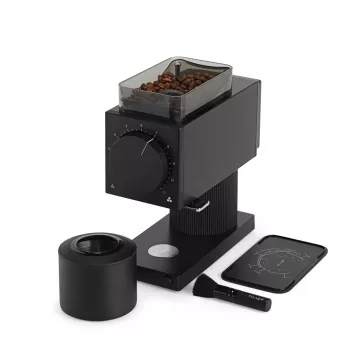 Sähköinen kahvimylly Fellow Ode 2nd Generation — 140 W, 100 g papusäiliö, ruostumaton teräsmylly, 230 V, musta