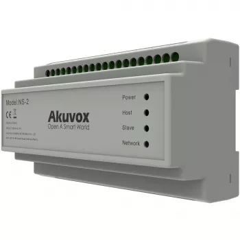 Akuvox NS-2 verkkokytkin Fast Ethernet (10/100) DIN-kisko harmaa