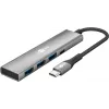 Goobay Slim 4-porttinen USB-keskitin USB-C - USB-A 5 Gbit/s - -Plug> 1x (76562)