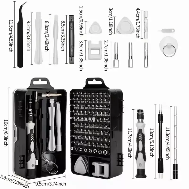 Extralink Precision ruuvimeisselisarja, Torx-ruuvimeisselit 115 in 1