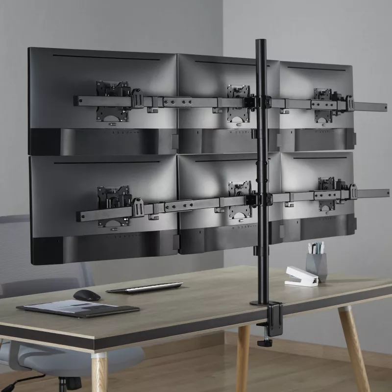 LCD-teline SBOX LCD-352/6-2 17–32 tuuman näytöille, 7×7 kg, VESA 100×100