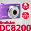 Agfa Photo DC8200 violetti + laukku + SD-kortti 16 GB