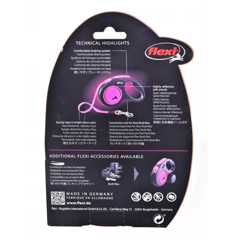 Flexi New Neon S 5 m koiran flexi-hihna
