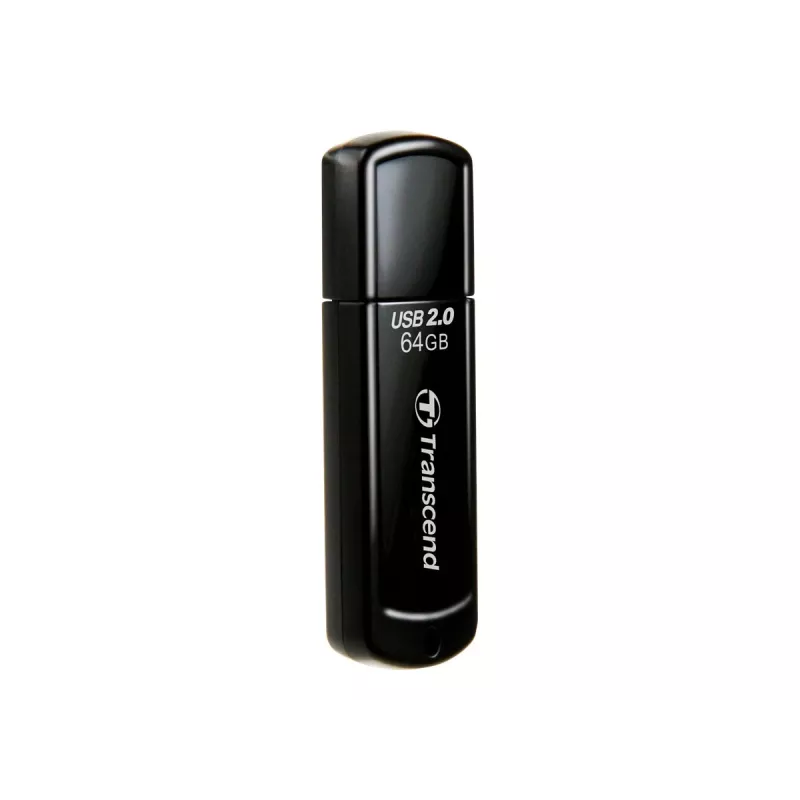 USB-muistitikku Transcend JetFlash 350 64GB, USB 2.0, musta