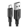 Ugreen 60137 USB-kaapeli USB 2.0 1,5 m USB A Micro-USB A musta