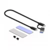 SSD-kotelo DeLOCK ulkoinen USB Type-C -combo-kotelo M.2 NVMe PCIe- tai SATA-SSD-asemalle työkaluitta