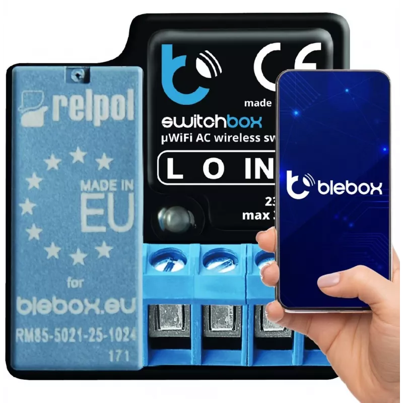 SwitchBox Wireless blebox SwitchBox musta