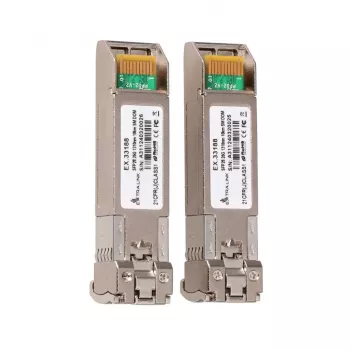 Extralink SFP28 25G 2 kpl:n pakkaus | SFP28-moduuli | 25Gbit/s, LC/UPC Duplex, 1310nm, 10km, Singlemode, DOM verkon lähetin-vastaanotinmoduuli