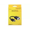 Delock 65587 HDMI-A-uros–VGA (D-Sub 15) -naaras -sovitin äänellä, musta/valkoinen
