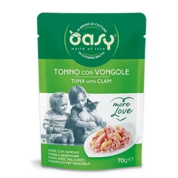 Oasy More Love tonnikalaa simpukoilla pussi 70 g