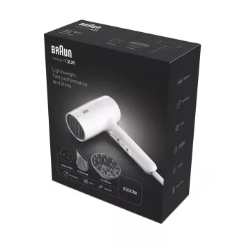 Hiustenkuivaaja Braun BRHD226E 2200W Ionic Technology kevyt