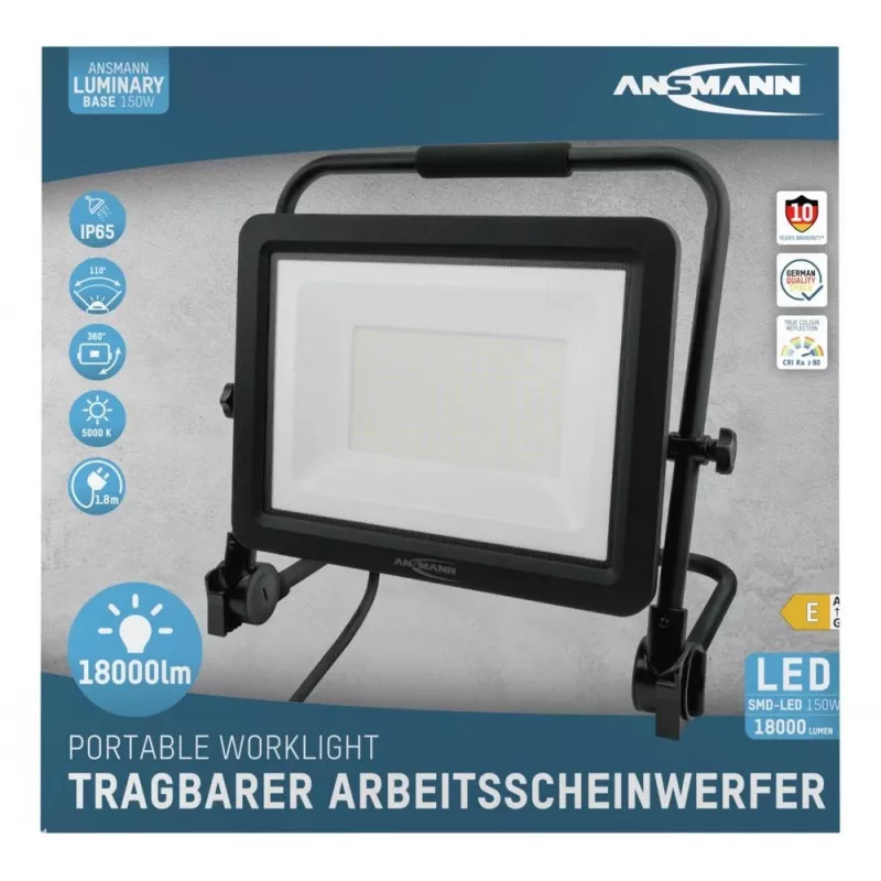 Ansmann FL150W-AC musta LED 150 W
