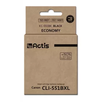 Actis KC-551Bk muste (korvaa Canon CLI-551BK; Standard; 12 ml; musta)