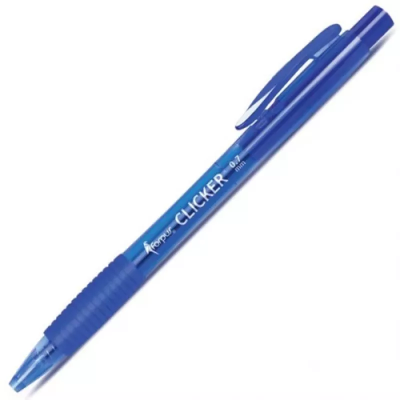Forpus Clicker -kuulakärkikynä, 0,7 mm, sininen 1203-004