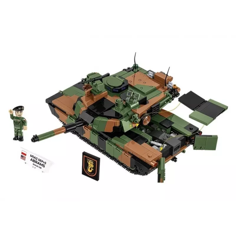 Rakennussarja Cobi M1A2 SEPV3 Abrams malli 1 065 rakennuspalikalla
