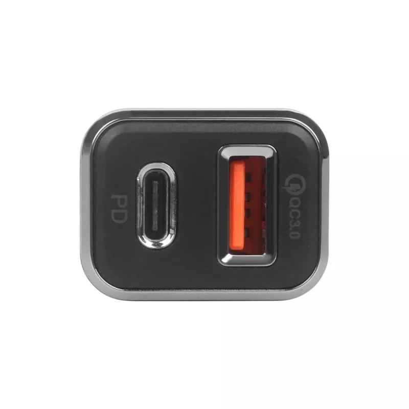 Yleislaturi autoon USB-A+C QC TB ASTBXLU2USBACQC
