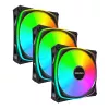 MONTECH RX120 PRO musta 120mm ARGB 3 kpl:n pakkaus