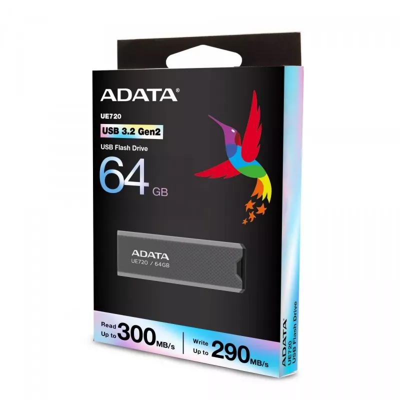 Pendrive UE720 64GB USB3.2-A Gen2 harmaa