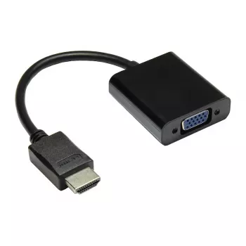 Adapteri HDMI-VGA, HDMI-uros VGA-naaras, 3,5 mm stereonaaras, musta, Good Connections® (HDMI-AD21)